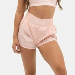 High-Waist Pink Vitality Breeze Shorts
